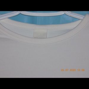White Ribbed H&M Tee